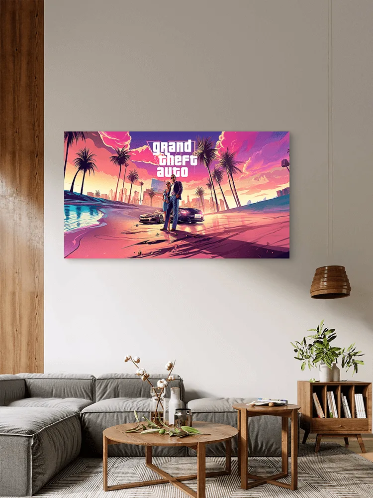 Grand-Theft-Auto-VI Grand Theft Auto VI Igrice Gaming Game Slike na metalu Poster na aluminijumu