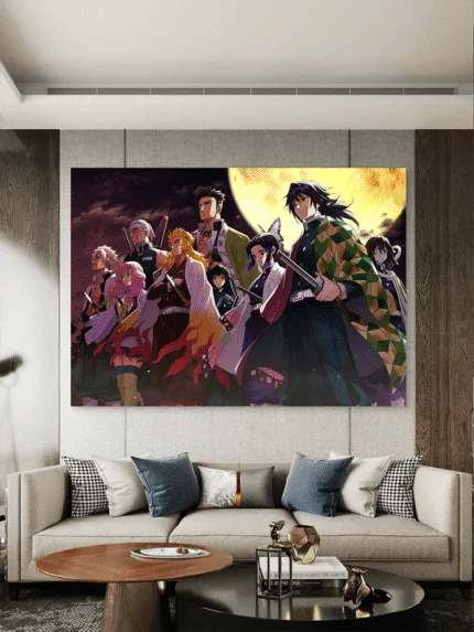 Demon Slayer Anime Slike na metalu Poster na aluminijumu