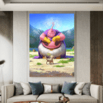 Dragon Ball Anime Majin Buu Slike na metalu Poster na aluminijumu