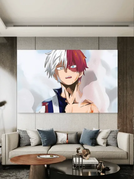 My Hero Academia Todoroki Anime Slike na metalu Poster na aluminijumu