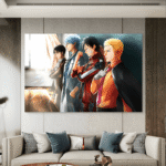 Naruto Luffy Levi Gintama Anime Slike na metalu Poster na aluminijumu
