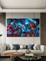 Night Knights Anime Slike na metalu Poster na aluminijumu