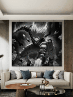 One Punch Man Anime Garou Slike na metalu Poster na aluminijumu