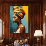 Afrikanka vintage stil Slike na metalu Poster na aluminijumu