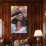 Afrikanka sa šeširom Slike na metalu Poster na aluminijumu