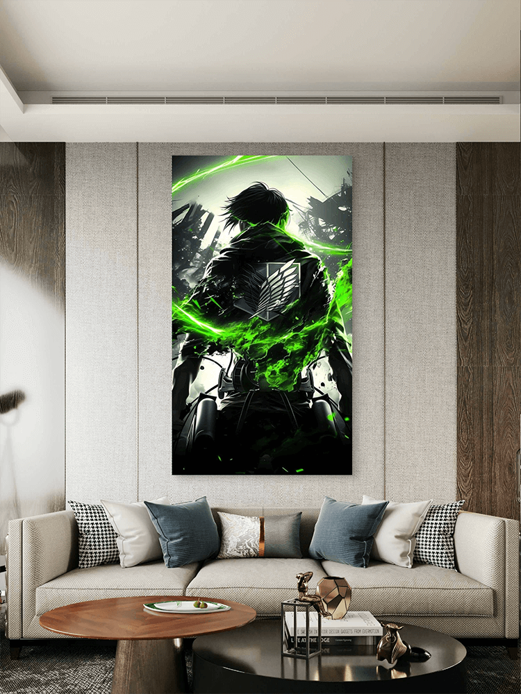 Attack-on-Titan-3 Attack on Titan Anime Levi Ackerman Slike na metalu Poster na aluminijumu