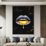 Crno i Zlatno Zlato Slike na metalu Poster na aluminijumu