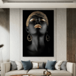 Crno i zlatno Zlato Slike na metalu Poster na aluminijumu