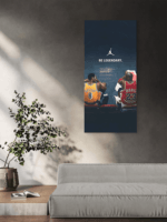 Kobe Bryant x Michael Jordan Basketball Kosarka Sport Slike na metalu Poster na aluminijumu