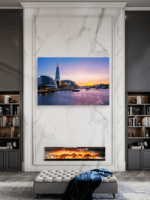 London Zalazak Sunca Slike na metalu Poster na aluminijumu