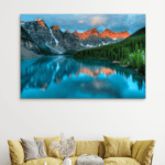 Nacionalni Park Banf Jezero Šume Slike na metalu Poster na aluminijumu