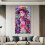 One Piece Monkey D Luffy Anime Slike na metalu Poster na aluminijumu