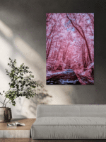 Japan Sakura šuma Slike na metalu Poster na aluminijumu