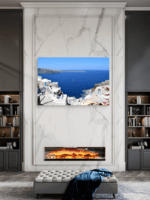 Santorini More Slike na metalu Poster na aluminijumu