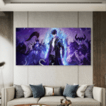 Solo Leveling Sung Jinwoo Anime Slike na metalu Poster na aluminijumu