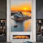 Sydney Zalazak Sunca Most Slike na metalu Poster na aluminijumu