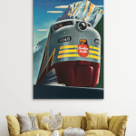 Vintage Canadian Pacific Slike na metalu Poster na aluminijumu