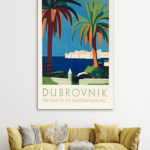 Vintage Dubrovnik Slike na metalu Poster na aluminijumu