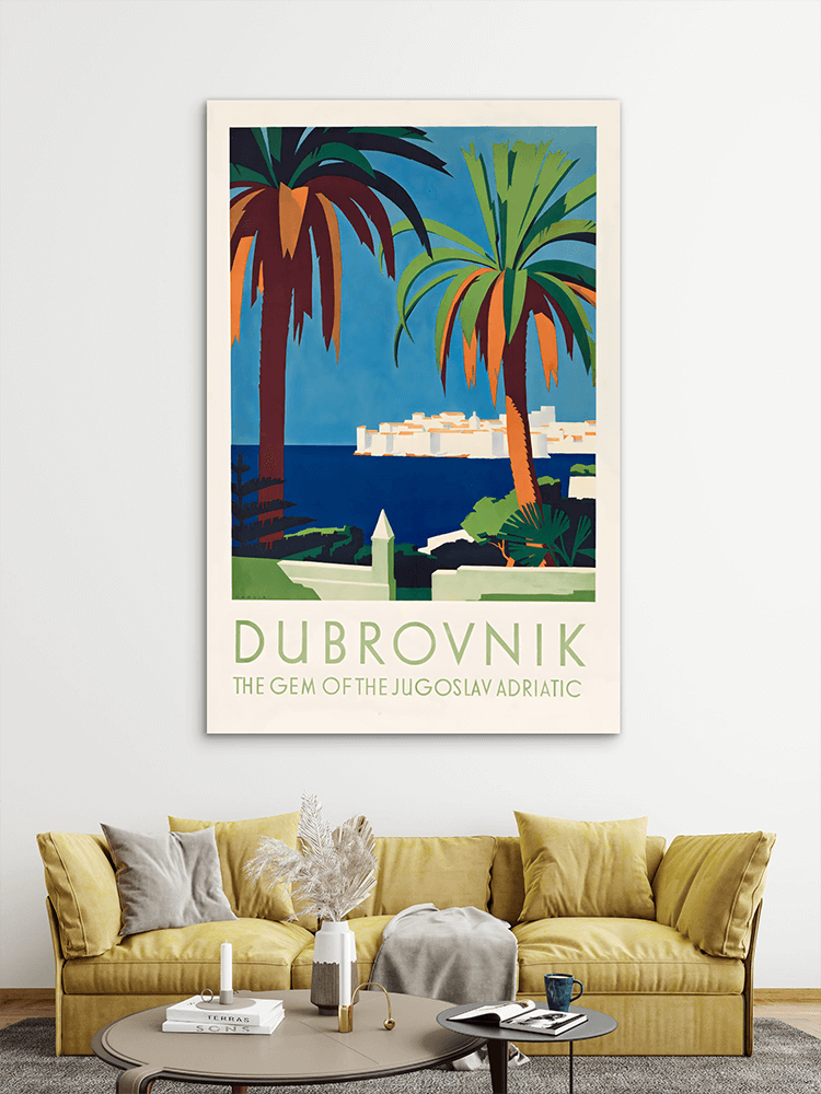 Vintage-Dubrovnik Vintage Dubrovnik Slike na metalu Poster na aluminijumu