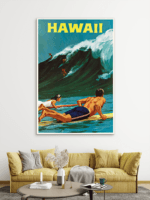Vintage Hawaii Slike na metalu Poster na aluminijumu