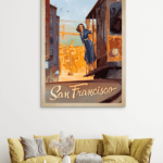 Vintage San Francisco Slike na metalu Poster na aluminijumu