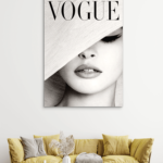 Vogue Fashion Vintage Slike na metalu Poster na aluminijumu