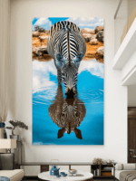 Zebra Slike na metalu Poster na aluminijumu
