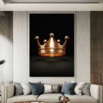 Zlatna Kruna Zlato Slike na metalu Poster na aluminijumu