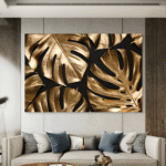 Zlatno Lišće Zlato Slike na metalu Poster na aluminijumu