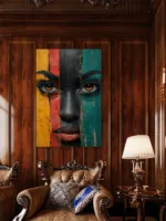 Afrika Look Slike na metalu Poster na aluminijumu