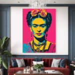 Frida Kahlo Pop Up Umetnost Slike na metalu Poster na aluminijumu