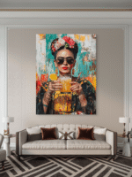 Frida Kahlo Portret Umetnost Slike na metalu Poster na aluminijumu