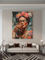 Frida Kahlo Portret Umetnost Slike na metalu Poster na aluminijumu