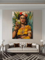 Frida Kahlo Portret Umetnost Slike na metalu Poster na aluminijumu