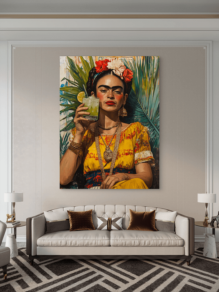 Frida-Kahlo-Portret-3 Frida Kahlo Portret Umetnost Slike na metalu Poster na aluminijumu