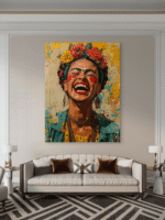 Frida Kahlo Portret Umetnost Slike na metalu Poster na aluminijumu