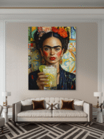 Frida Kahlo Portret Umetnost Slike na metalu Poster na aluminijumu