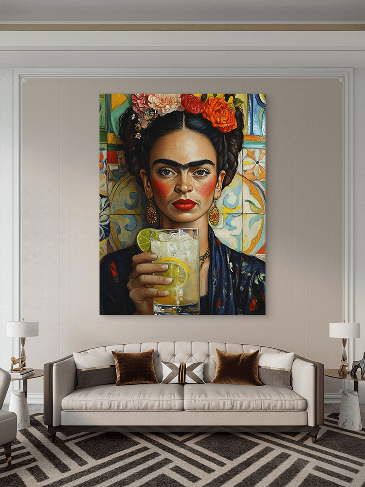 Frida-Kahlo-Portret-5 Frida Kahlo Portret Umetnost Slike na metalu Poster na aluminijumu