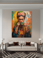 Frida Kahlo Portret Umetnost Slike na metalu Poster na aluminijumu