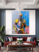 Knight Pop Up Umetnost Slike na metalu Poster na aluminijumu