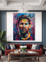 Lionel Messi Pop Up Umetnost Slike na metalu Poster na aluminijumu