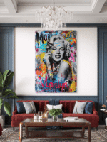 Marilyn Monroe Pop Up Umetnost Slike na metalu Poster na aluminijumu