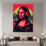 Mona Liza Portret Umetnost Slike na metalu Poster na aluminijumu