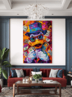 Money Duck Pop Up Umetnost Slike na metalu Poster na aluminijumu