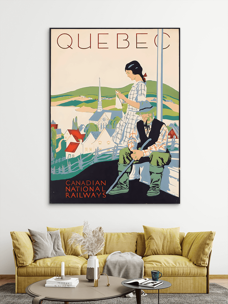 Vintage-Quebec Vintage Quebec Slike na metalu Poster na aluminijumu
