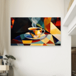 Apstraktna slika - kafa Umetnost Slike na metalu Poster na aluminijumu